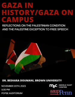 Beshara Doumani event poster